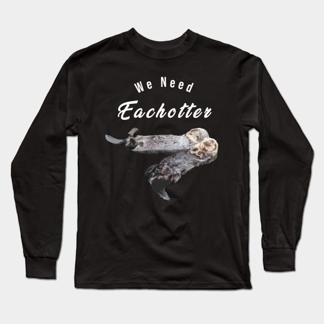 Cute Sea Otter T-Shirt for Animal Lover, Women, Kids And Men Long Sleeve T-Shirt by junghc1